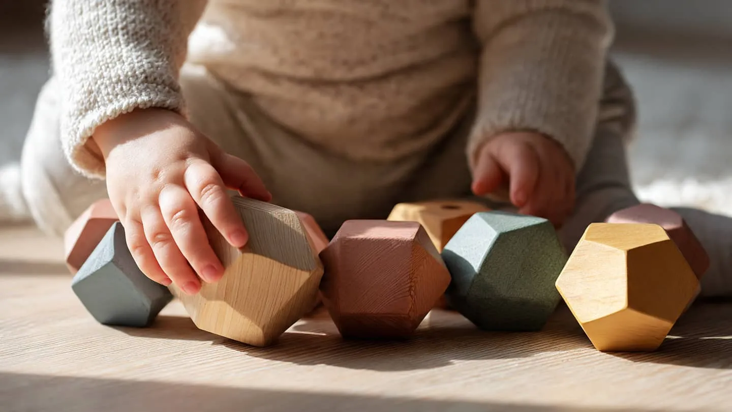 Jeu d’encastrement en bois pour enfant de 1 à 2 ans développant la motricité fine