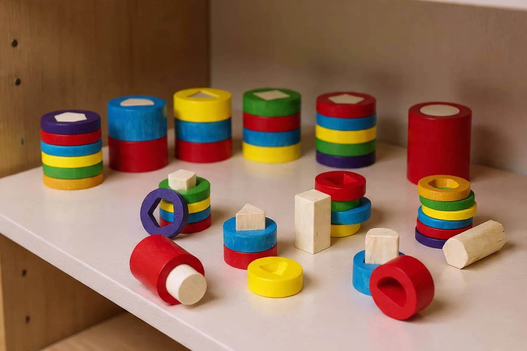 Exemples de jeux d’encastrement adaptés aux enfants de 1 à 2 ans