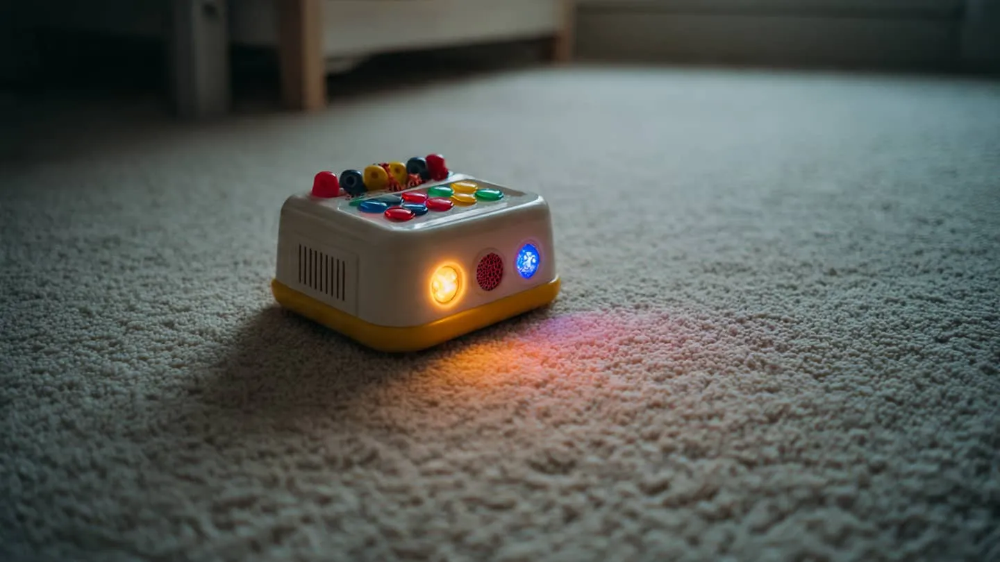 Jouet électronique bruyant déconseillé pour les enfants de 1 à 2 ans