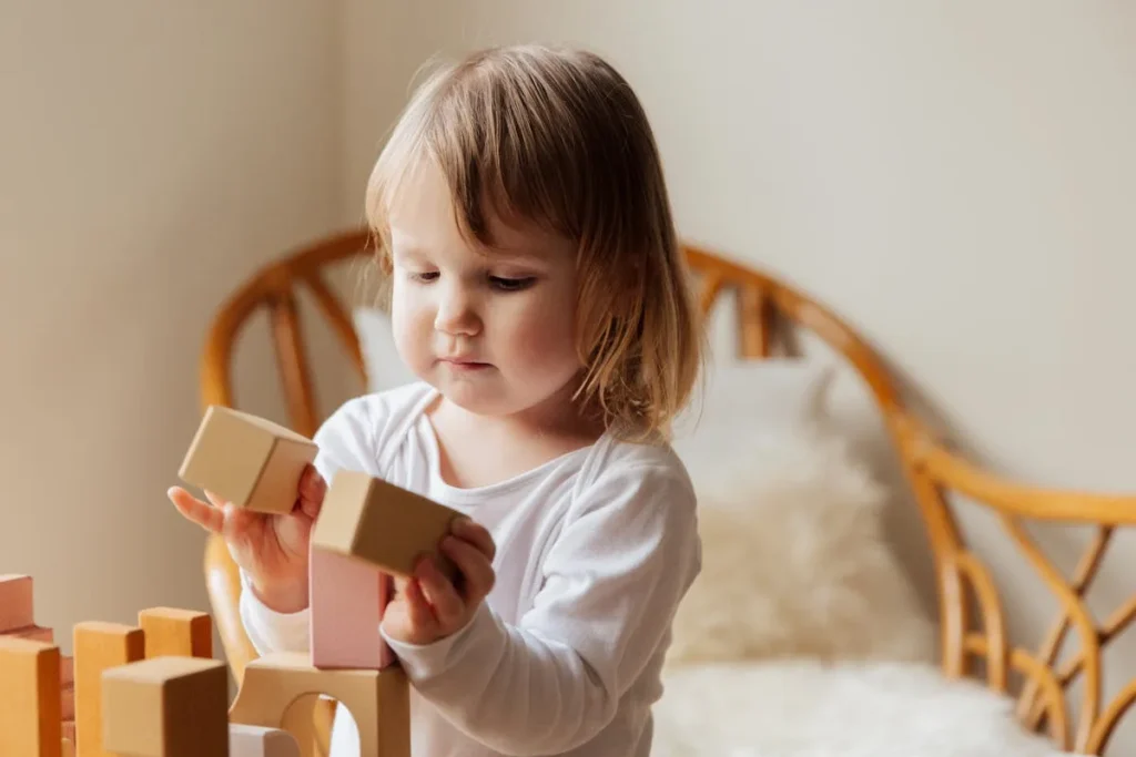 Jouets en bois naturel non toxiques pour enfants Montessori