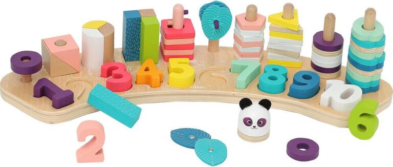 Jeu d&rsquo;éveil numération 1-2-3 en bois Vilac