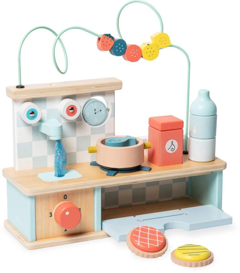 Cuisine d&rsquo;éveil en bois Vilac multi-activités