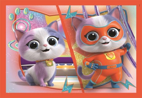 Puzzle 4 en 1 Super Kitties Clementoni
