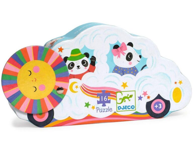 Puzzle Voiture Nuage Djeco, 16 pièces