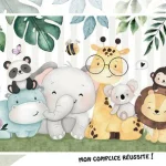 Puzzle Cadre 15 pièces Animaux doux Nathan