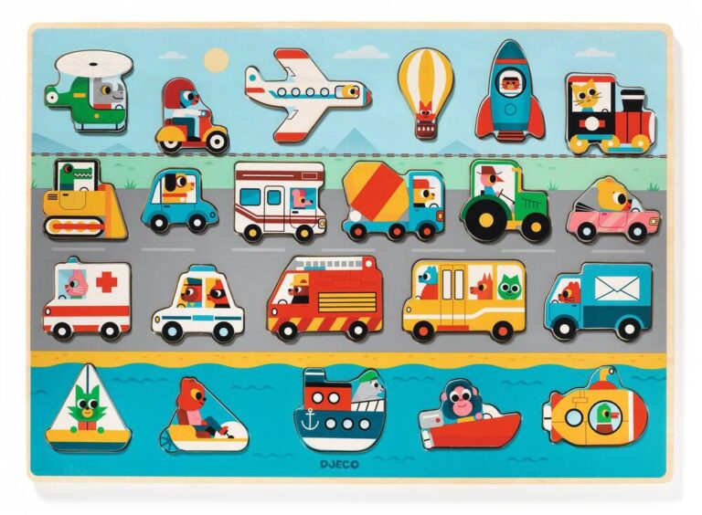 Puzzlo Vroom Djeco, 22 pièces