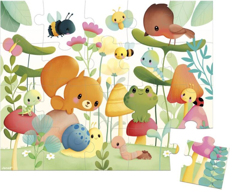 Puzzle Les Compagnons du jardin Janod, 20 pièces