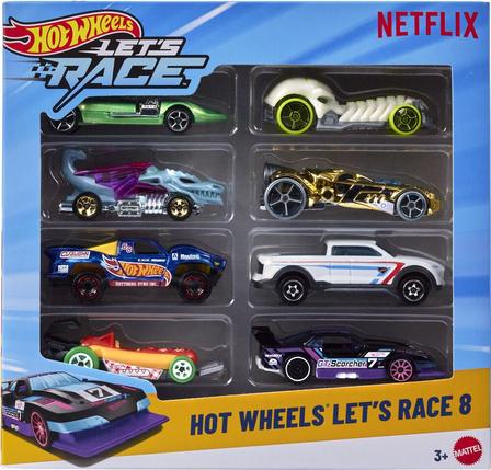 Coffret 8 petites voitures Hot Wheels Let's Race