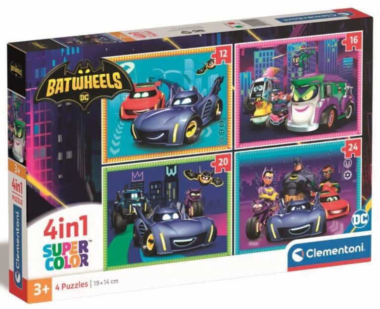 Puzzle 4 en 1 Batwheels Clementoni