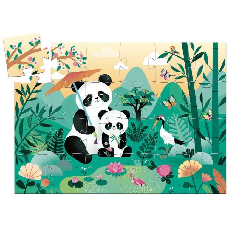 Puzzle Léo le panda Djeco, 24 pièces