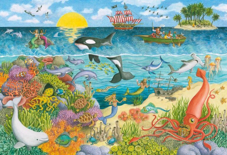 Puzzles 2 x 24 pièces Pirates et Sirènes Ravensburger