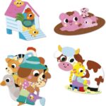 Gommettes animaux de la ferme Janod x50
