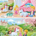 Puzzles 2 x 12 pièces Amitié enchantée Ravensburger