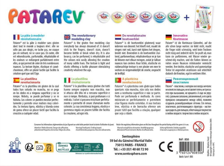Pâte à modeler Patarev Sentosphère