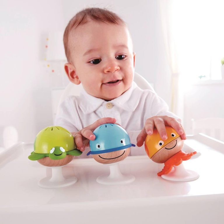 Coffret de Hochets Animaux Marins à Ventouse Hape