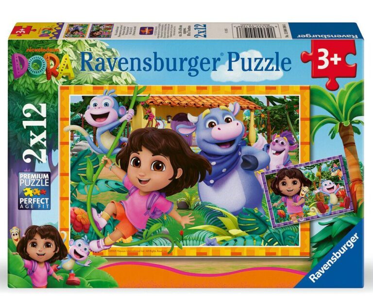 Puzzles 2 x 12 pièces Dora Ravensburger