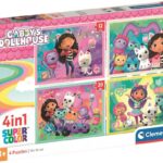 Puzzle 4 en 1 Gabby et la Maison Magique Clementoni