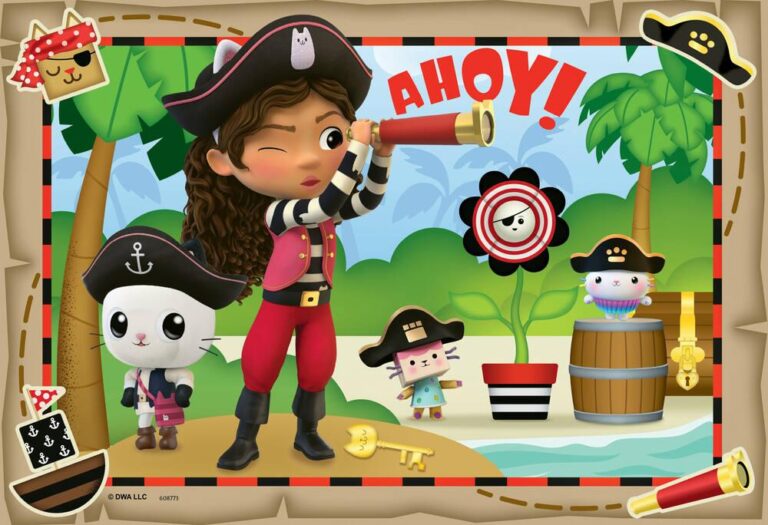 Puzzles 2 x 24 pièces Gabby La Fête des pirates Ravensburger