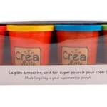 Pâte à modeler Créa & Cie 4 pots couleurs primaires