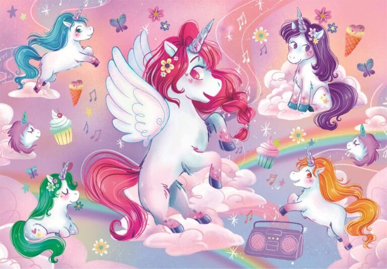 Puzzle Maxi 24 pièces Jolly Unicorns Clementoni