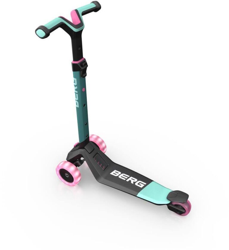 Trottinette pliable Berg Nexo roues LED (Menthe)
