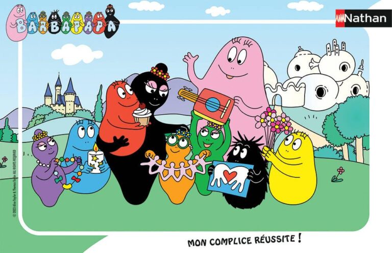 Puzzle Cadre 15 pièces Barbapapa Nathan