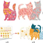 Stickers à décorer Djeco Les Jolis Chats d'Élodie