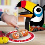 Le petit déjeuner du toucan à découper Montessori Lisciani