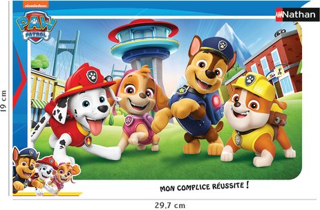 Puzzle Cadre 15 pièces Les Chiots de la Pat'Patrouille Nathan