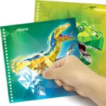 Carnet de stickers par numéros Dinosart