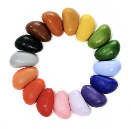 Crayons de cire ergonomiques Crayon Rocks 16 couleurs