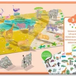Stickers à relever Djeco Animaux