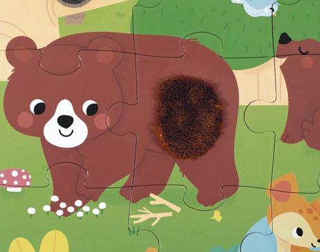 Puzzle tactile Forêt Janod, 20 pièces