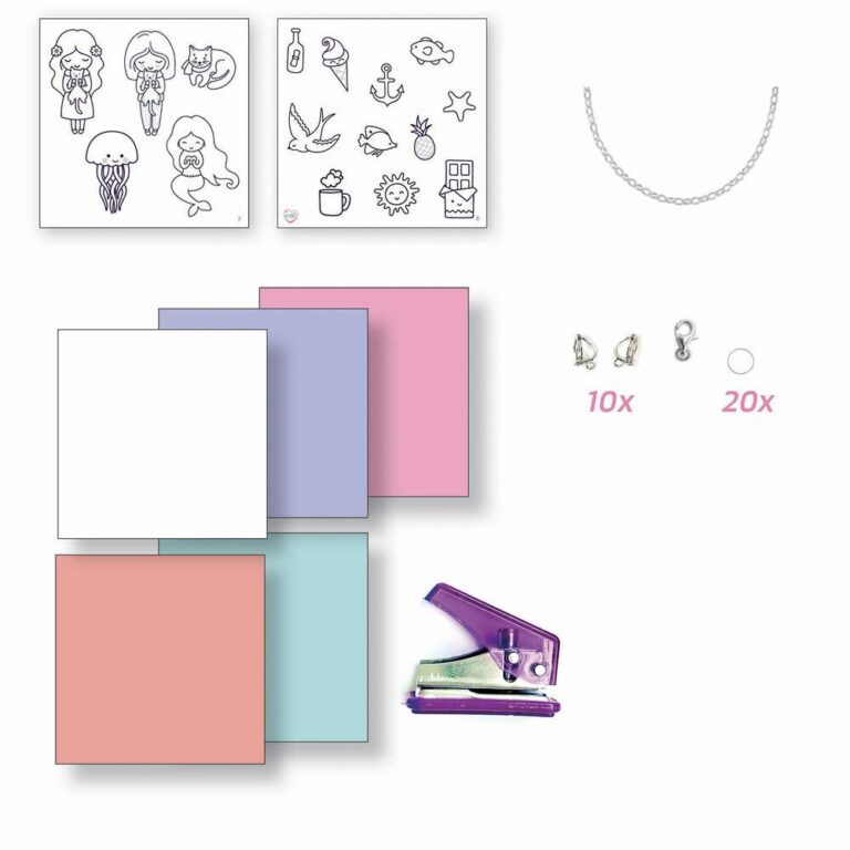 Kit création de bijoux en plastique fou Sycomore