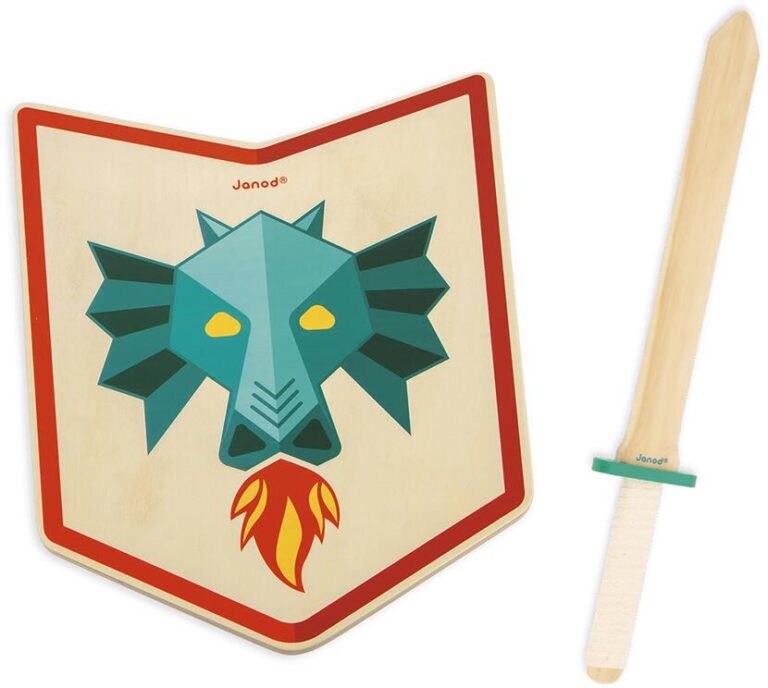Set du chevalier dragon en bois Janod