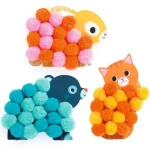 Collage de pompons Djeco Animaux