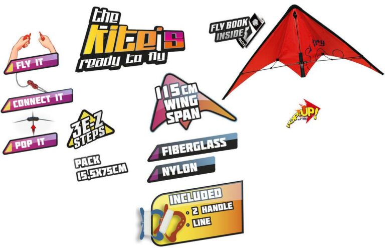 Cerf-volant acrobatique Sidj Pop Up 115 cm
