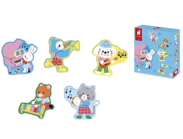 5 puzzles évolutifs Musique Janod