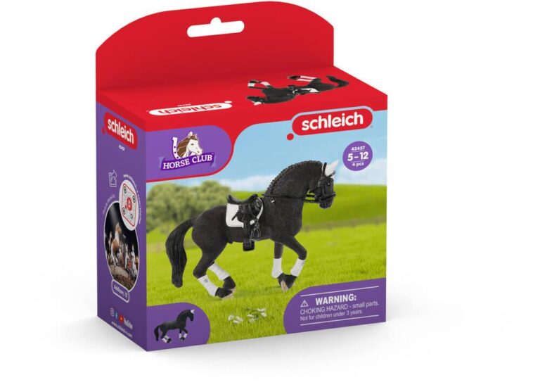 Figurine cheval étalon Frison Schleich