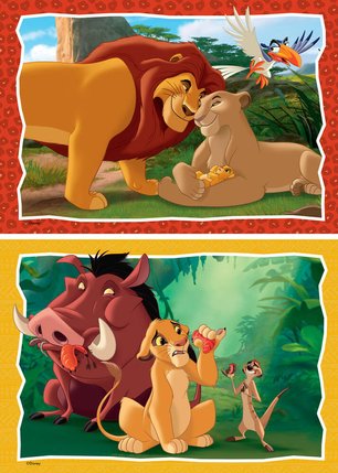 Puzzles 2 x 24 pièces Le Roi Lion Ravensburger