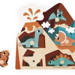 Puzzle sonore Dinosaures Janod, 5 pièces