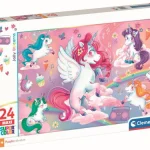 Puzzle Maxi 24 pièces Jolly Unicorns Clementoni