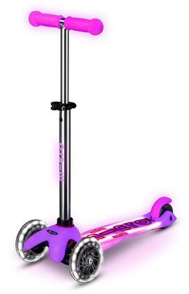 Trottinette Mini Micro Deluxe Glow LED (Rose)