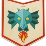Set du chevalier dragon en bois Janod
