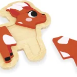 4 puzzles évolutifs Ferme en bois Janod