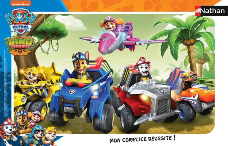 Puzzle Cadre 15 pièces En route avec la Pat&rsquo;Patrouille Nathan