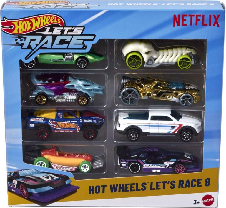 Coffret 8 petites voitures Hot Wheels Let&rsquo;s Race
