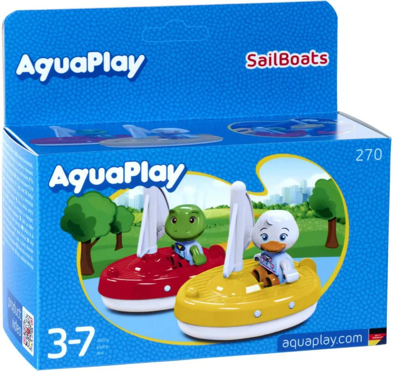2 Bateaux à Voile et Figurines Aquaplay