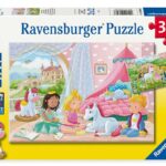 Puzzles 2 x 12 pièces Amitié enchantée Ravensburger