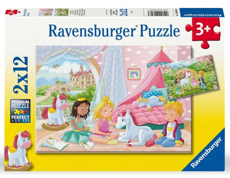 Puzzles 2 x 12 pièces Amitié enchantée Ravensburger